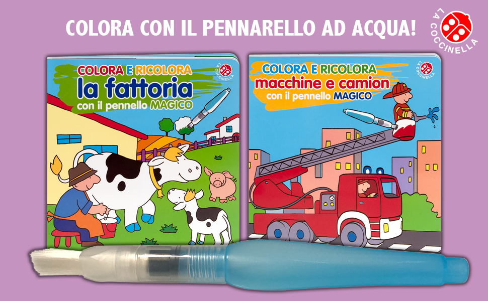 Colora e ricolora macchine e camion con il pennarello magico