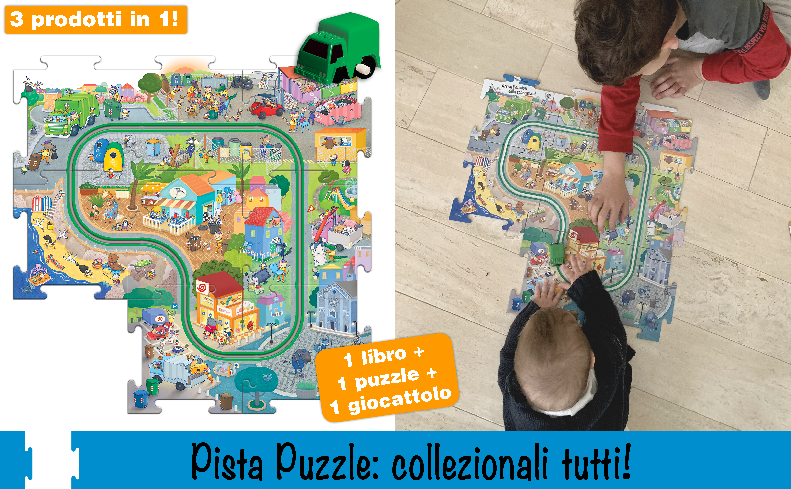 Arriva il camion della spazzatura!