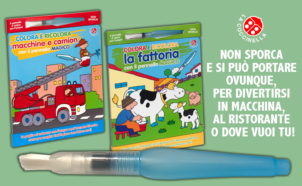 Colora e ricolora la fattoria con il pennarello magico